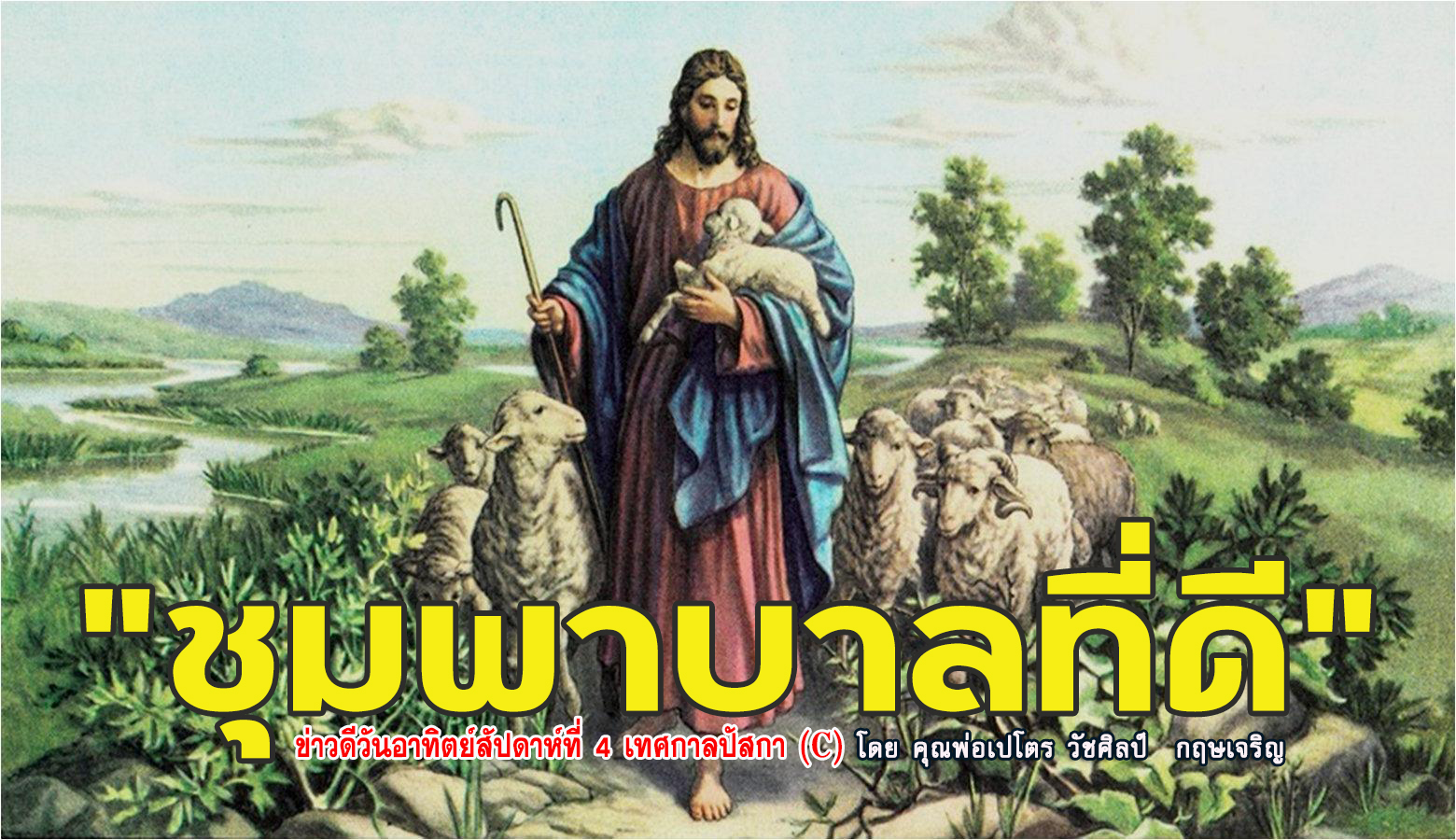 "ชุมพาบาลที่ดี"  ข่าวดี วันอาทิตย์สัปดาห์ที่ 4 เทศกาลปัสกา (C)