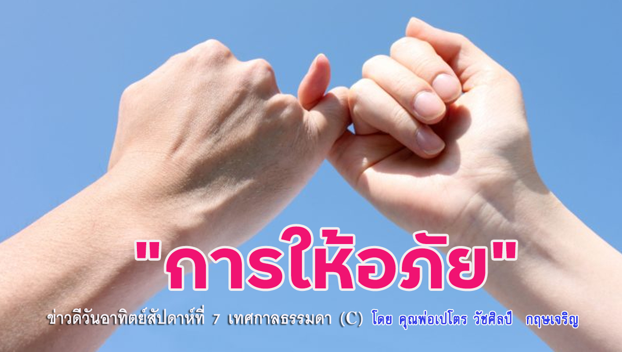  "การให้อภัย" ข่าวดีวันอาทิตย์สัปดาห์ที่ 7 เทศกาลธรรมดา (C)