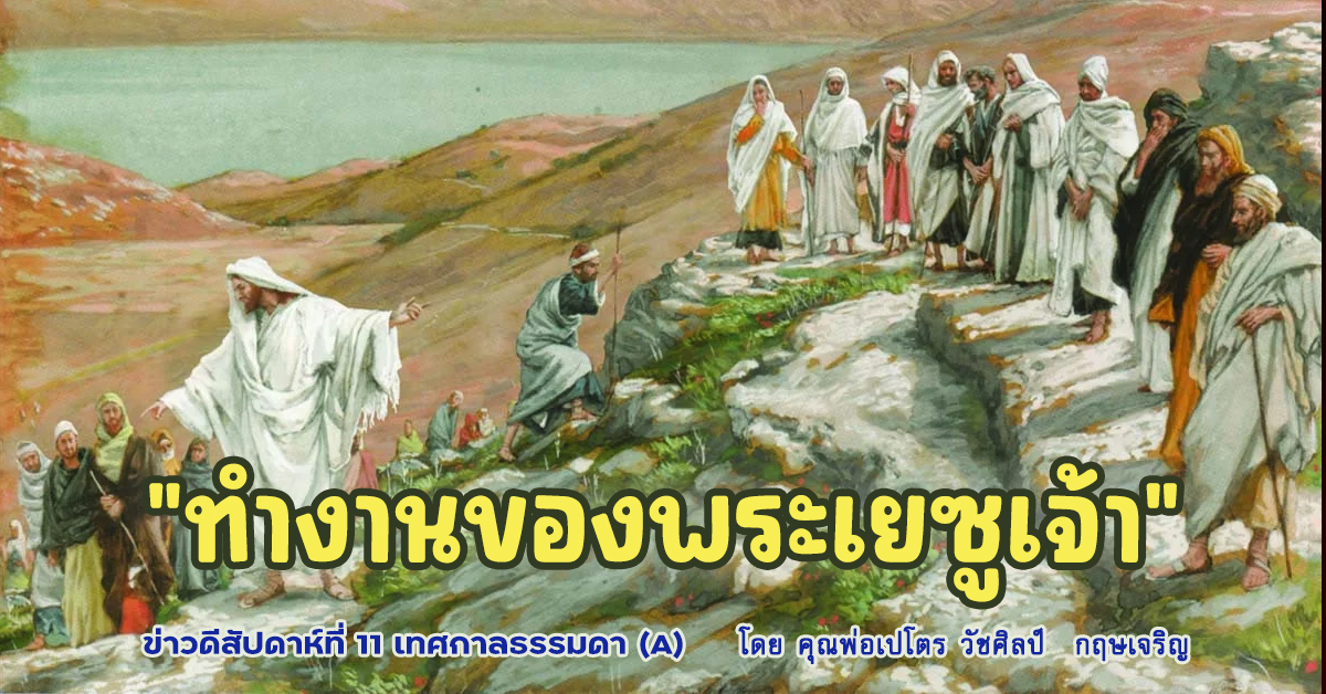 "ทำงานของพระเยซูเจ้า" ข่าวดีสัปดาห์ที่ 11 เทศกาลธรรมดา (A)