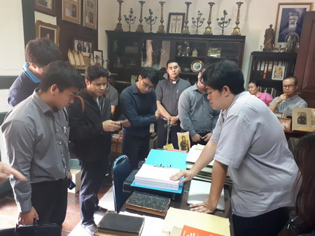 เจ้าหน้าที่ประจำศูนย์สังฆมณฑลราชบุรีศึกษาดูงาน ณ อัครสังฆมณฑลกรุงเทพฯ