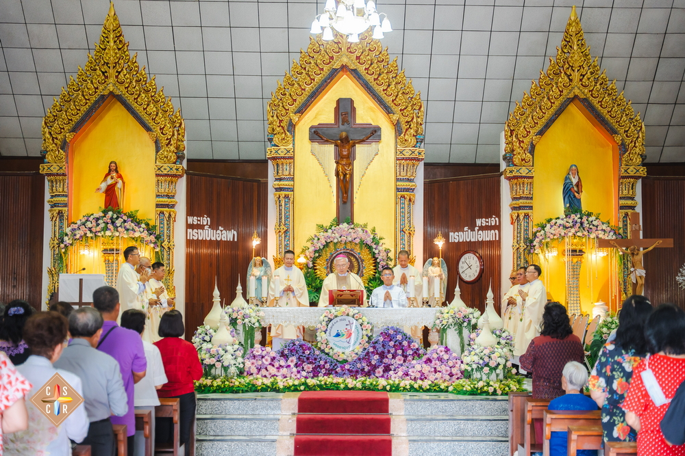 ฉลองวัดแม่พระมหาทุกข์ ท่าม่วง จ.กาญจนบุรี