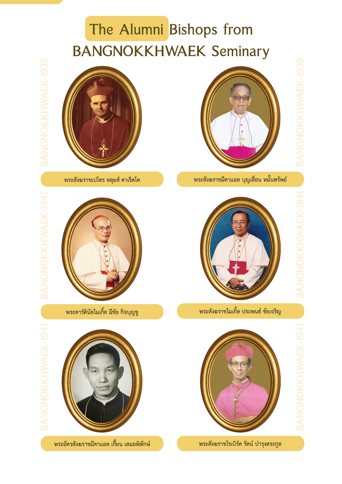 ศิษย์เก่าบ้านเณรบางช้าง-บางนกแขวกที่เป็นพระสังฆราช